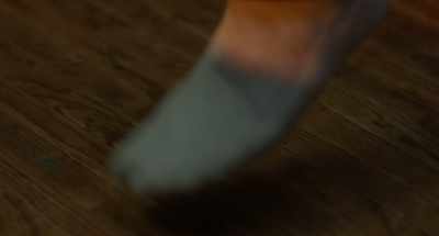 When you swing,
your front foot - Burden