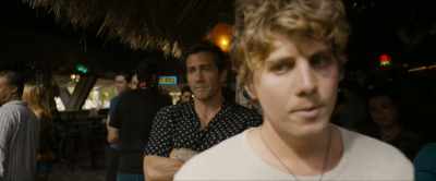 When he takes it out, - Road House