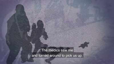 When the ambulance saw us,
it turned back. - Killing Gaza
