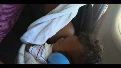 When the baby gets fussy
and changes their nursing pattern, - Babies