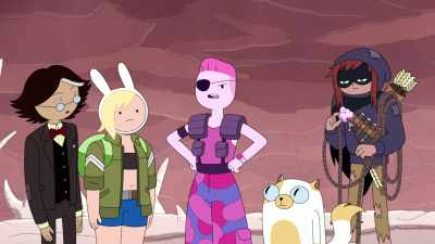 When the bombs go off,
she'll shoot - Adventure Time: Fionna & Cake