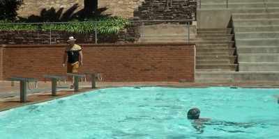 When the gun goes
off, you jump in the pool. - Ludik