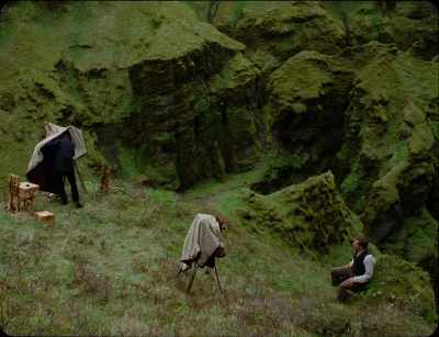 When the horse finally calmed down, - Godland