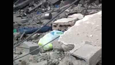 When the Israeli artillery,
began to fire over us, - Killing Gaza