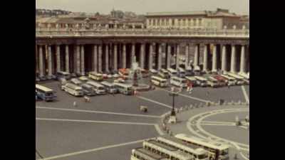 When the pope
started his tour of the square, - Spy Ops