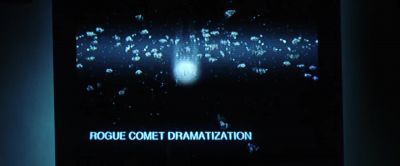 When the rogue comet hit the asteroid belt - Armageddon