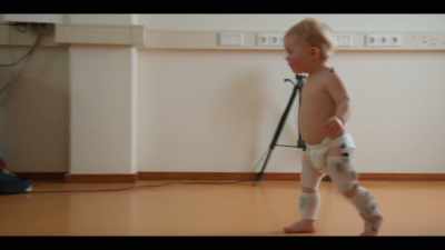 When the toddler starts walking, - Babies