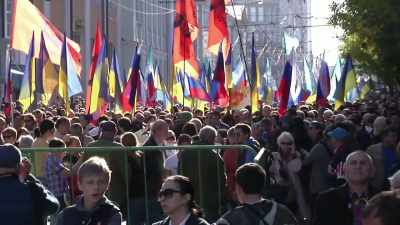 When the whole boulevard ring in
central Moscow was just filled - Putin: A Russian Spy Story