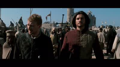 When we took the Holy Land we took the Saracen trading portsItalian ships carry silks and spices and pilgrims if they have moneyAnd Italy becomes rich as the Savior intendedWho are those menMuslims SaracensAnd they're allowed their prayersIf they pay the - Kingdom of Heaven