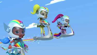 When troubles come,
we're on the way, - Rainbow Rangers