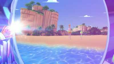 When water disappears like that,
it's because a tsunami is coming. - Rainbow Rangers