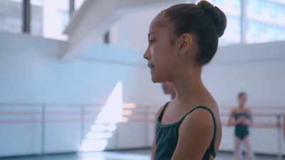 When we were getting ready
today she said, - On Pointe