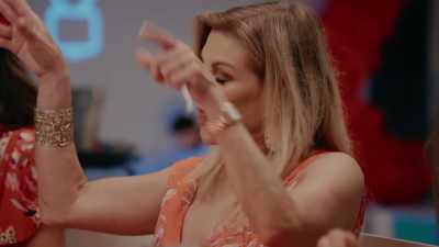 - When we were leaving
the boat, - The Real Housewives Ultimate Girls Trip