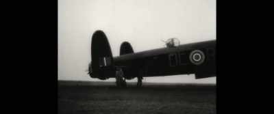 When we'd landed and got out the aircraft - Lancaster