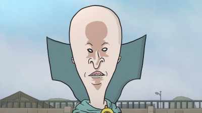 When you went through
the black hole, - Beavis and Butt Head Do the Universe