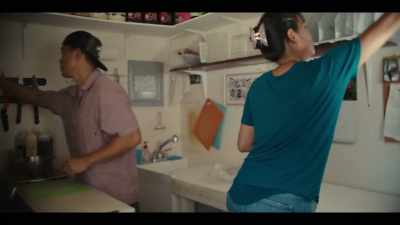 When we're prepping fish
together intimately, - Street Food: USA