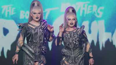- When witches go riding
and black cats are seen, - The Boulet Brothers' Dragula: Titans