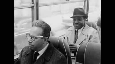 When nobody would give up the bus, - Louis Armstrong's Black & Blues
