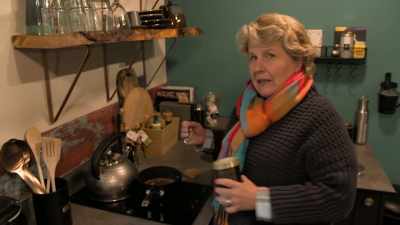 When you're making hot chocolate
the Prue Leith way, - Extraordinary Escapes with Sandi Toksvig