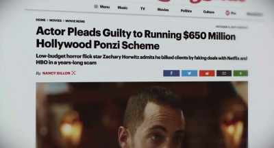 When Zach agreed
to plead guilty in October, - Bad Actor: A Hollywood Ponzi Scheme
