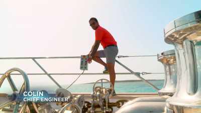 Whenever we heel and we go
sailing, something breaks. - Below Deck Sailing Yacht