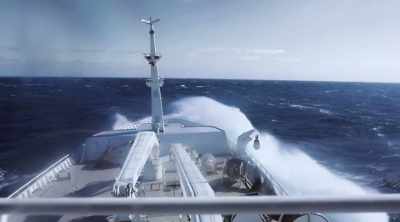 Where a ship of that type is
most vulnerable is on its sides. - Mysteries of the Deep