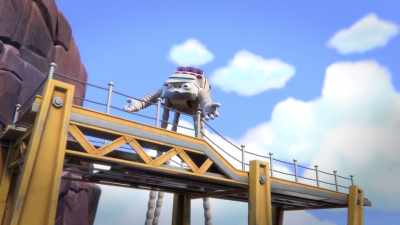 -Where are all your passengers?
-[Car Carrier gasps] - Mighty Monsterwheelies