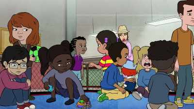 -Where are you? Violet?
-[kids screaming] - Bless the Harts