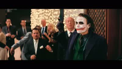 Good evening Ladies and GentlemenWe are tonight's entertainmentI only have one questionWhere is Harvey DentYou know where Harvey is You know who he isTHUG Hands up pretty boyTHUG GRUNTINGDo you know where I can find Harvey I need to talk to him about - The Dark Knight