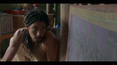 -Where is he?
-Doing some fuckin' yoga or some shit. - Eden