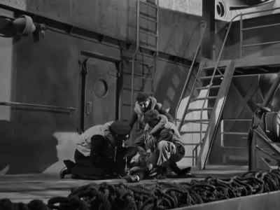 Where‘d it get you, Steve?
In the leg. - Action in the North Atlantic