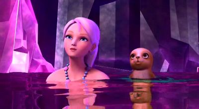 "Where mer-folk may see,
but never touch. " - Barbie in a Mermaid Tale