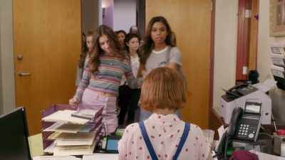 - Where’s the principal, Journey? - Come this way. - Chicken Girls: The Movie