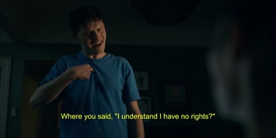 Where you said,
"I understand I have no rights"? - Accused