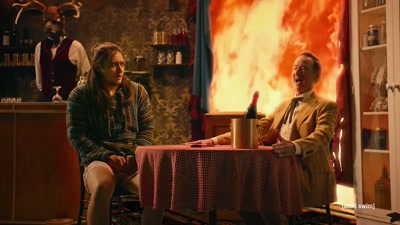 Where he says, "This is fine." - Adult Swim Yule Log