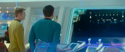 Where shall we goAs a mission of this duration has never been attemptedI defer to your good judgment CaptainMr Sulu take us outAye Captain - Star Trek Into Darkness