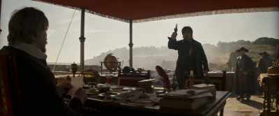 Where is she? One more
step - and a bullet to the head! - The Three Musketeers