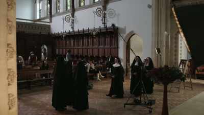 Where should we stand to
avoid being in the shot? - Sister Boniface Mysteries