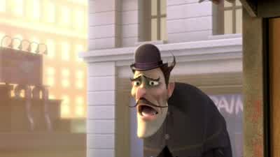 Where is that boyGood idea Separate and look for cluesLook my dear Look what I found It's a stickNow what did you findYes Yes I seeTime travel residue next to DNA from Wilbur RobinsonThat plus my stick must meanTo the future Shotgun - Meet the Robinsons