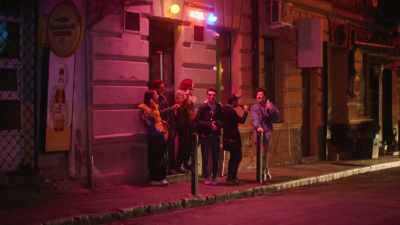 Where the hell is this taxi?! I'm cold! - And Then We Danced