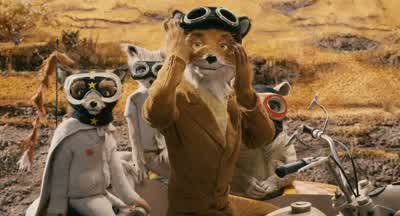 Where'd you come fromMR FOX What are you doing hereCanis lupusVulpes vulpesl don't think he speaks English or LatinSPEAKlNG FRENCHl'm asking if he thinks we're in for a hard winterHe doesn't seem to knowl have a phobia of wolvesWhat a beautiful creature - Fantastic Mr  Fox