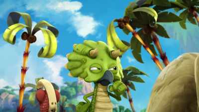 -Where'd he go? Huh?
-Right here! Gotcha! - Gigantosaurus