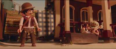 -Where'd she go?!
Oh, | see her! Get that gold! - Playmobil: The Movie