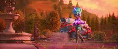 Where'd he go?
Over here, dude! - PAW Patrol: The Mighty Movie