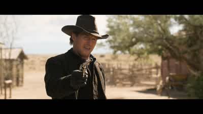 Where'd you learn to shootYour wifeOh snap - A Million Ways to Die in the West