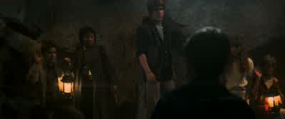 Okay then this is the little boys' roomand that tunnel's the little girls' roomLet's goBrand where you goingThis is the men's room - The Goonies
