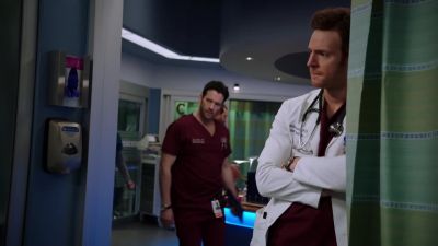 - Where's your dad?
- The restroom. - Chicago Med