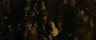 Where's ElizabethShe's safe just like I promisedShe's all set to marry norrington just like she promisedand you get to die for her just like you promisedSo we're all men of our word reallyExcept for Elizabeth who is in fact a woman - Pirates of the Caribbean: The Curse of the Black Pearl