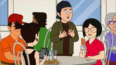 - Where's my Momsicle?
- Oh! They were sold out. - Corner Gas Animated