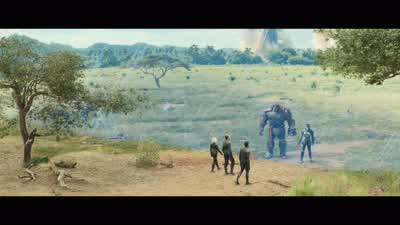 Where's the other friendHe will pay for his life with yoursThanos will have that stoneThat's not gonna happenYou are in Wakanda nowThanos will have nothing but dust and bloodWehave blood to spareThey surrender Not exactly - Avengers: Infinity War